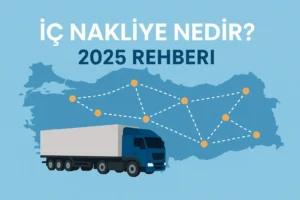 2025 yılında Türkiye genelinde iç nakliye güzergahlarını gösteren şehirler arası taşıma haritası ve tır çizimi