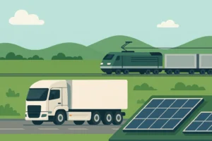 2026 lojistik hedefleri doğrultusunda sürdürülebilir taşımacılıkta elektrikli kamyon ve tren kullanımı